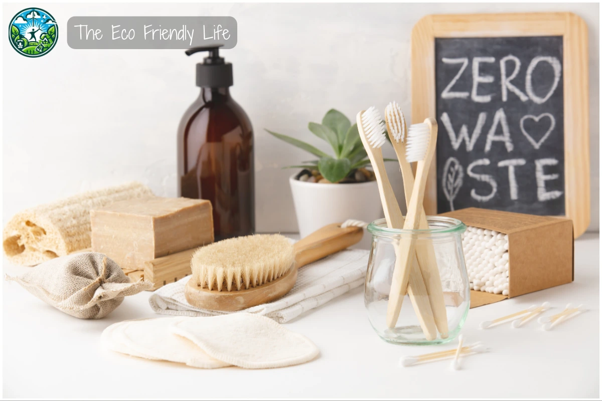 An Image Showing Eco-Friendly Bathroom Accessories