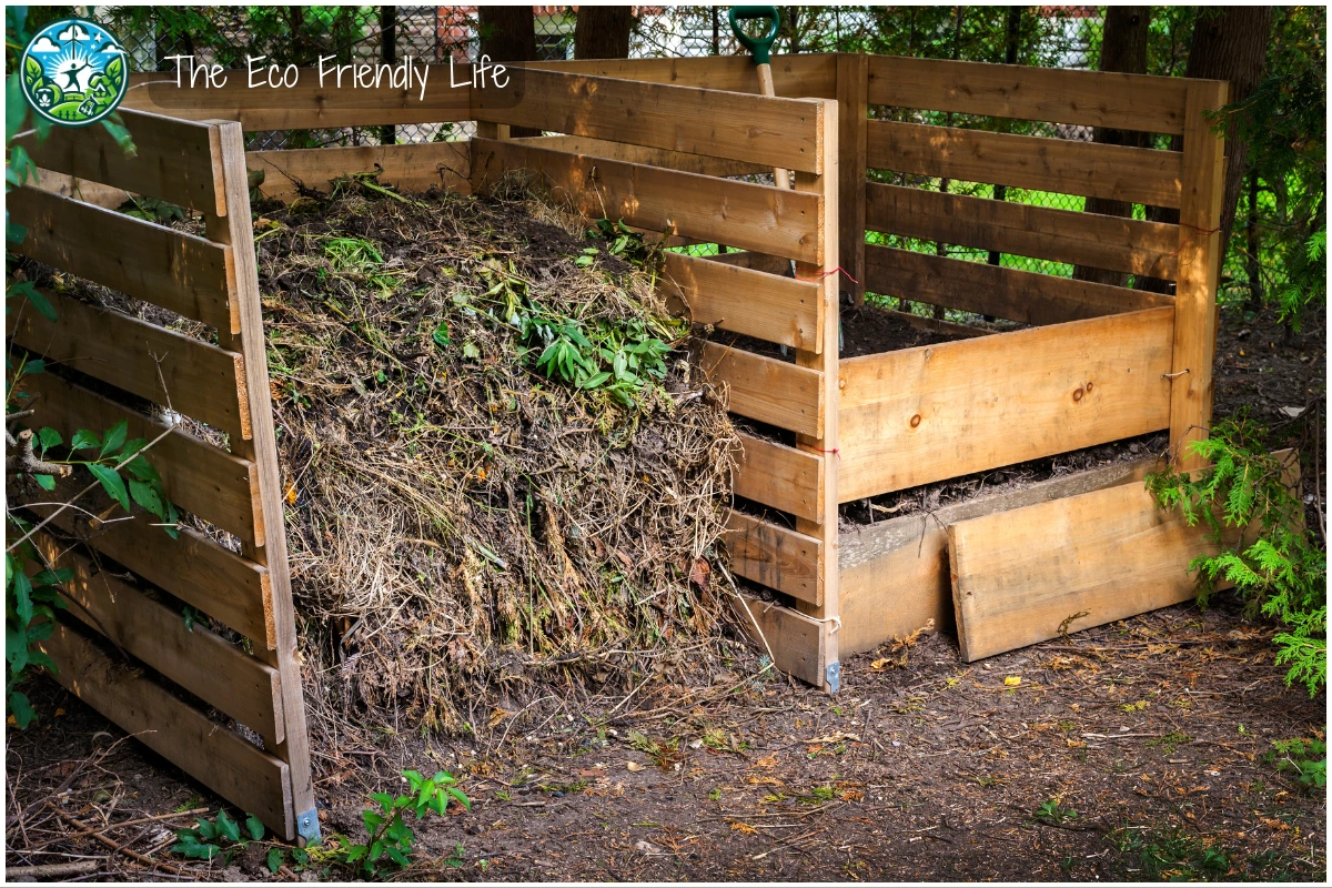 An Image Showing Homemade Compost Bins