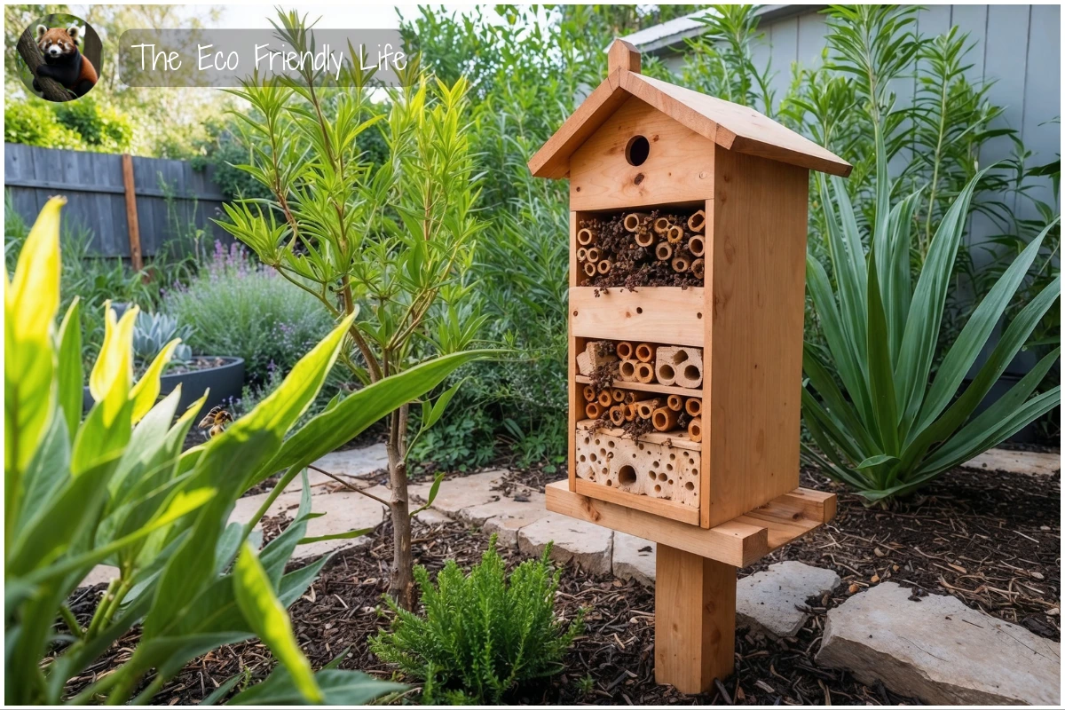 A concept image suggesting that pollinator gardens support biodiversity